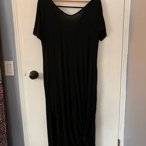 Amazon Black Maxi T-shirt Dress
